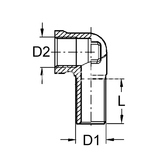 8938908600 Angle Piece - with Nut auto part car accessories